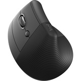 Logitech Lift for Business, Ratón grafito, mano derecha, Diseño vertical, Óptico, RF Wireless + Bluetooth, 4000 DPI, Grafito