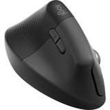 Logitech Lift for Business, Ratón grafito, mano derecha, Diseño vertical, Óptico, RF Wireless + Bluetooth, 4000 DPI, Grafito