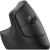 Logitech Lift for Business, Ratón grafito, mano derecha, Diseño vertical, Óptico, RF Wireless + Bluetooth, 4000 DPI, Grafito