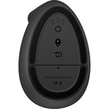 Logitech Lift for Business, Ratón grafito, mano derecha, Diseño vertical, Óptico, RF Wireless + Bluetooth, 4000 DPI, Grafito