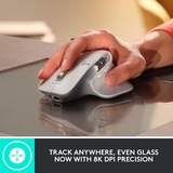 Logitech MX Master 3S, Ratón gris claro, mano derecha, Laser, Bluetooth, 8000 DPI, Gris