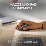 Logitech MX Master 3S for Mac ratón Oficina mano derecha Bluetooth Laser 8000 DPI grafito, mano derecha, Laser, Bluetooth, 8000 DPI, Gris