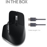 Logitech MX Master 3S for Mac ratón Oficina mano derecha Bluetooth Laser 8000 DPI grafito, mano derecha, Laser, Bluetooth, 8000 DPI, Gris