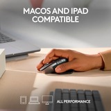 Logitech MX Master 3S for Mac ratón Oficina mano derecha Bluetooth Laser 8000 DPI grafito, mano derecha, Laser, Bluetooth, 8000 DPI, Gris
