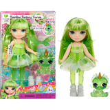 MGA Entertainment Rainbow High Littles Rainbow Fantasy Fairies Doll- Emerald (Green), Muñecos Rainbow High Littles Rainbow Fantasy Fairies Doll- Emerald (Green), Muñeca fashion, Femenino, 4 año(s), Niño/niña, 140 mm, Multicolor