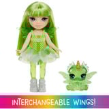 MGA Entertainment Rainbow High Littles Rainbow Fantasy Fairies Doll- Emerald (Green), Muñecos Rainbow High Littles Rainbow Fantasy Fairies Doll- Emerald (Green), Muñeca fashion, Femenino, 4 año(s), Niño/niña, 140 mm, Multicolor