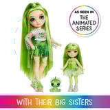 MGA Entertainment Rainbow High Littles Rainbow Fantasy Fairies Doll- Emerald (Green), Muñecos Rainbow High Littles Rainbow Fantasy Fairies Doll- Emerald (Green), Muñeca fashion, Femenino, 4 año(s), Niño/niña, 140 mm, Multicolor