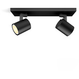 Philips Hue White Ambiance Runner Doble Foco, Luz de LED negro