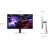 SAMSUNG S32FG814SU, Monitor de gaming plateado
