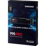 Samsung 990 PRO 4 TB M.2 PCI Express 4.0 NVMe V-NAND MLC, Unidad de estado sólido 4 TB, M.2, 7450 MB/s