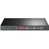 TP-Link TL-SL1226P switch No administrado Gigabit Ethernet (10/100/1000) Energía sobre Ethernet (PoE) 1U Gris, Interruptor/Conmutador negro, No administrado, Gigabit Ethernet (10/100/1000), Energía sobre Ethernet (PoE), Montaje en rack, 1U