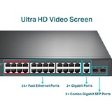 TP-Link TL-SL1226P switch No administrado Gigabit Ethernet (10/100/1000) Energía sobre Ethernet (PoE) 1U Gris, Interruptor/Conmutador negro, No administrado, Gigabit Ethernet (10/100/1000), Energía sobre Ethernet (PoE), Montaje en rack, 1U