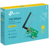 TP-Link TL-WN781ND adaptador y tarjeta de red Interno WLAN 150 Mbit/s, Adaptador Wi-Fi Interno, Inalámbrico, PCI Express, WLAN, 150 Mbit/s, Verde, Minorista