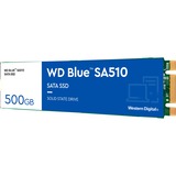 WD Blue SA510 M.2 500 GB Serial ATA III, Unidad de estado sólido azul/blanco, 500 GB, M.2, 560 MB/s, 6 Gbit/s