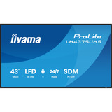 iiyama LH4375UHS-B2AG, Pantalla de gran formato negro (mate)