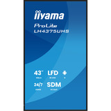 iiyama LH4375UHS-B2AG, Pantalla de gran formato negro (mate)