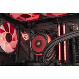 ALTERNATE Custom PC Series • iCUE Red Elements Gaming-PC negro/Transparente