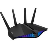 ASUS RT-AX5400 router inalámbrico Gigabit Ethernet Doble banda (2,4 GHz / 5 GHz) Negro, Enrutador de malla negro, Wi-Fi 6 (802.11ax), Doble banda (2,4 GHz / 5 GHz), Ethernet, Negro, Router de sobremesa