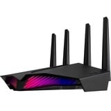 ASUS RT-AX5400 router inalámbrico Gigabit Ethernet Doble banda (2,4 GHz / 5 GHz) Negro, Enrutador de malla negro, Wi-Fi 6 (802.11ax), Doble banda (2,4 GHz / 5 GHz), Ethernet, Negro, Router de sobremesa
