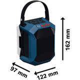 Bosch GPB 18V-1 C con cubierta de batería, Altavoz azul/Negro
