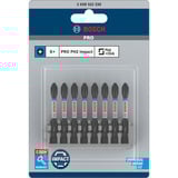 Bosch Juego de puntas para atornillar PRO Impact Control PH2, 8 piezas, Conjuntos de bits 