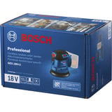 Bosch Lijadora excéntrica a batería GEX 185-LI Professional solo, 18 Voltios, Lijadora orbital azul/Negro