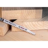 Bosch T 308 B Hoja de sierra de vaivén Acero de alto carbono (HCS) 25 pieza(s) Hoja de sierra de vaivén, Madera noble, Madera contrachapada, Acero de alto carbono (HCS), Acero inoxidable, 2,2 mm, 5 cm