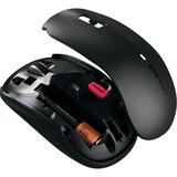 CHERRY MW 2200 Ratones, Ratón negro, Ambidextro, Óptico, RF inalámbrico, 1300 DPI, Negro