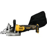 DEWALT Fresadora de espigas plana a batería DCW682NT, 18 Voltios, Esamblaje con galleta amarillo/Negro