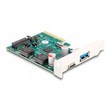DeLOCK Tarjeta PCI Express x4 para 1 x puerto USB 10 Gbps Type-C externo + 1 x puerto USB 10 Gbps Type-A externo, Controlador USB 
