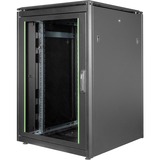 Digitus Armario de red de la serie Unique - 800 x 800 mm (an. x pr.), Armario IT negro, Rack o bastidor independiente, 22U, 800 kg, 800 g, Negro