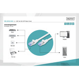 Digitus Cable de parche CAT 5e SF/UTP 1m gris