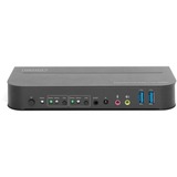 Digitus Conmutador KVM, 2 puertos, 4K60Hz, 2 DP in, 1 DP/HDMI out, Switch KVM negro, 2 puertos, 4K60Hz, 2 DP in, 1 DP/HDMI out, 4096 x 2160 Pixeles, 4K Ultra HD