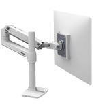 Ergotron LX Series 45-537-216 soporte para monitor 81,3 cm (32") Blanco Escritorio, Soporte de monitor blanco, Abrazadera, 11,3 kg, 81,3 cm (32"), 100 x 100 mm, Ajustes de altura, Blanco