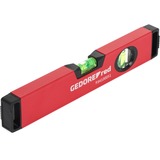 GEDORE Nivel de burbuja Red de aluminio, 30 cm, 2 burbujas, Nivel de agua rojo