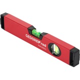 GEDORE Nivel de burbuja Red de aluminio, 30 cm, 2 burbujas, Nivel de agua rojo