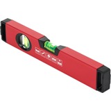 GEDORE Nivel de burbuja Red de aluminio, 30 cm, 2 burbujas, Nivel de agua rojo