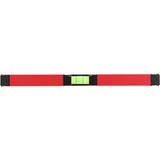 GEDORE Nivel de burbuja Red de aluminio, 30 cm, 2 burbujas, Nivel de agua rojo