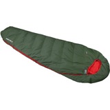 High Peak Saco de dormir momia Pak 600 ECO verde oscuro/Rojo