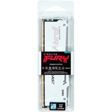 Kingston FURY FURY Beast 32GB 6000MT/s DDR5 CL30 DIMM White RGB EXPO, Memoria RAM blanco, 32 GB, 1 x 32 GB, DDR5, 288-pin DIMM, Blanco