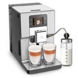 Krups Intuition Experience+ EA877D10 cafetera eléctrica Totalmente automática Máquina espresso 3 L, Superautomática acero fino cepillado/Acero fino, Máquina espresso, 3 L, Granos de café, Molinillo integrado, 1550 W, Negro, Acero pulido