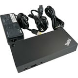 Lenovo ThinkPad USB-C Dock Gen 2 Reacondicionado, Estación de acoplamiento negro