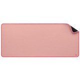 Logitech Desk Mat Alfombrillas para ratón, Alfombrilla de ratón rosa, Rosa, Monocromo, Nylon, Poliéster, Caucho, Base antiderrapante