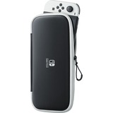 Nintendo 10008001 funda para consola portátil Folio Poliéster Negro, Blanco, Bolsa negro/blanco, Folio, Nintendo, Negro, Blanco, Poliéster, Nintendo Switch OLED, Resistente a rayones, Resistente a golpes