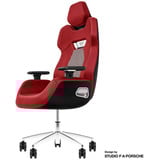 Thermaltake Silla gaming ARGENT E700 Storm Black Tela pata de gallo, Asientos de juego rojo/Negro