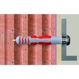fischer DuoSeal 6x38 S PH TX A2, Pasador gris claro/Rojo