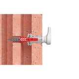 fischer EasyHook Ángulo DuoPower 8x40, Pasador blanco