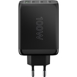 goobay Cargador rápido USB-C PD multipuerto 100 vatios negro