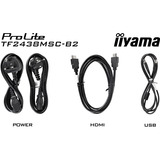 iiyama ProLite TF2438MSC-B2, Monitor LED negro (mate)