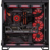 ALTERNATE Custom PC Series • iCUE Red Madness Gaming-PC negro/Transparente